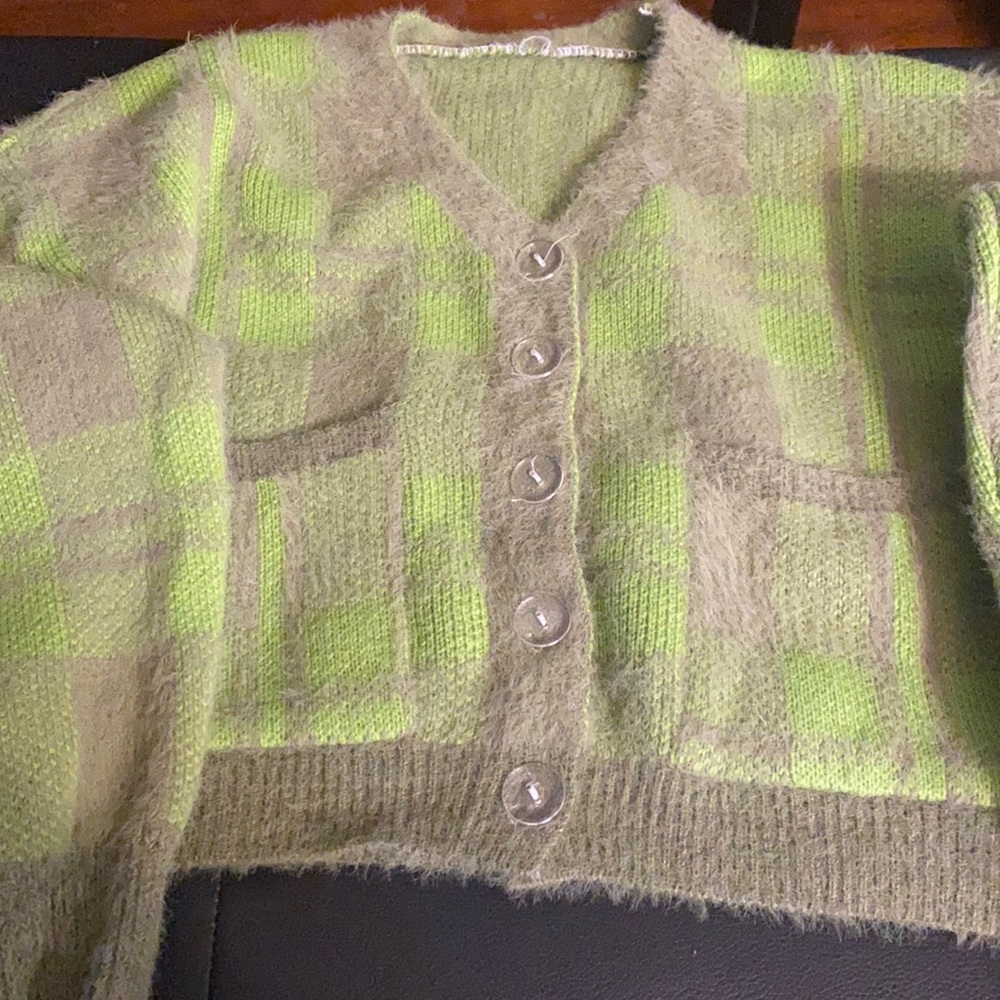 Mohair blend V-neck sweater